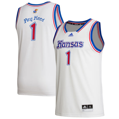 1 White Kansas Jayhawks Alternate Swingman Jersey - retro stitched jersey jersey for 1 White fans