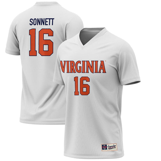 Gameday Greats Emily Sonnett White Virginia Cavaliers Lightweight Alumni Soccer Jersey - retro stitched jersey jersey for Gameday Greats fans