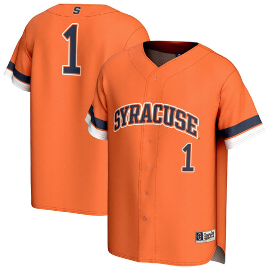 Gameday Greats Orange Syracuse Orange Lightweight Collegiate Baseball Fashion Jersey - retro stitched baseball jersey for Gameday Greats fans