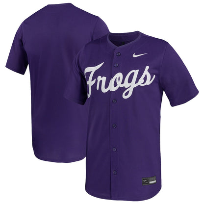 Purple Tcu Horned Frogs Limited Baseball Jersey - retro stitched baseball jersey for Purple Tcu fans