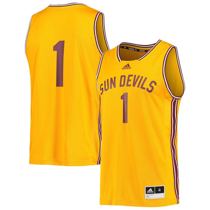 1 Gold Arizona State Sun Devils Reverse Retro Jersey - retro stitched jersey jersey for 1 Gold fans