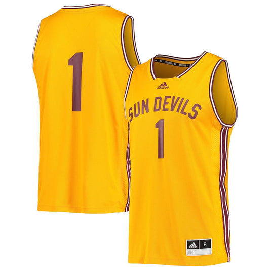1 Gold Arizona State Sun Devils Reverse Retro Jersey - retro stitched jersey jersey for 1 Gold fans