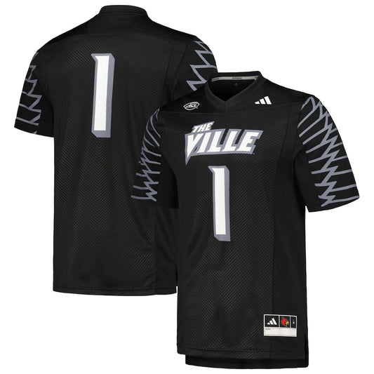 1 Black Louisville Cardinals 2023 Premier Jersey - retro stitched jersey jersey for 1 Black fans
