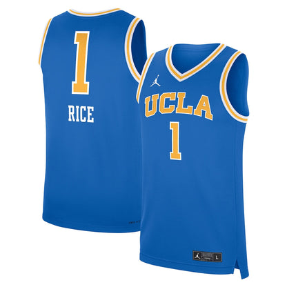 Jordan Brand Kiki Rice Blue Ucla Bruins Replica Basketball Jersey - retro stitched basketball jersey for Jordan Brand fans