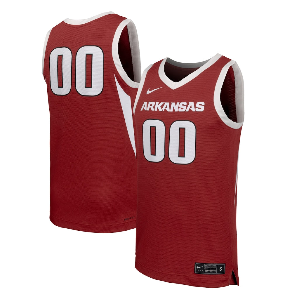 00 Cardinal Arkansas Razorbacks Replica Basketball Jersey - retro stitched basketball jersey for 00 Cardinal fans