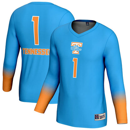 Unisexgameday Greats Blue Tennessee Volunteers Lightweight Volleyball Fashion Jersey - retro stitched jersey jersey for Unisexgameday Greats fans