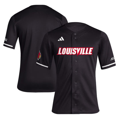 Black Louisville Cardinals Replica Baseball Jersey - retro stitched baseball jersey for Black Louisville fans