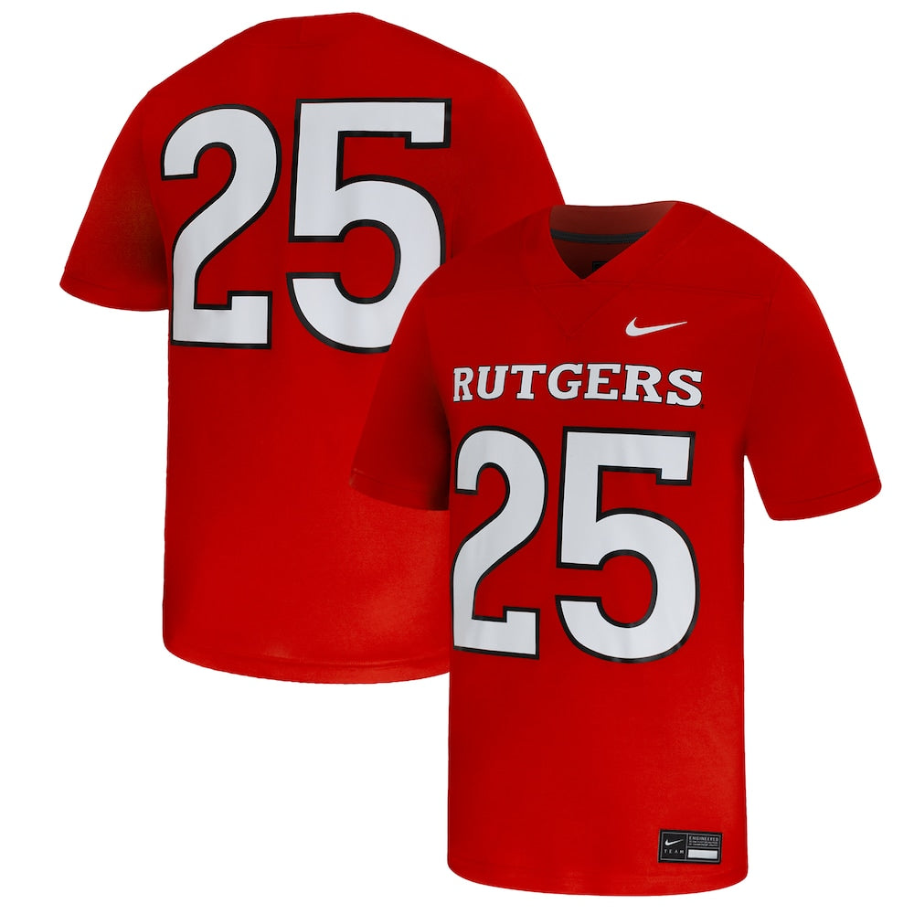 25 Scarlet Rutgers Scarlet Knights Untouchable Replica Game Jersey - retro stitched jersey jersey for 25 Scarlet fans