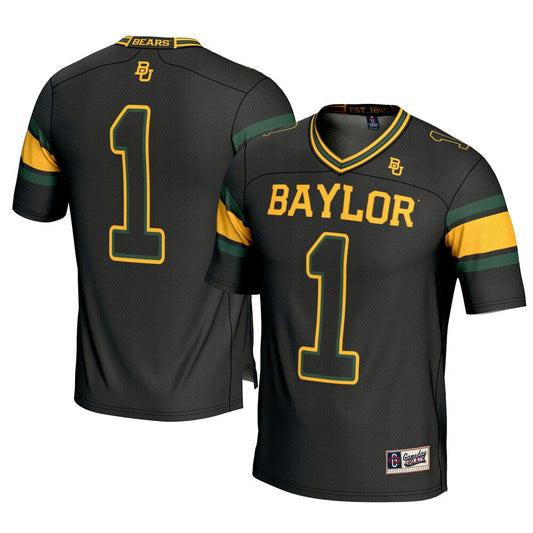 Gameday Greats 1 Black Baylor Bears Football Jersey - retro stitched football jersey for Gameday Greats fans