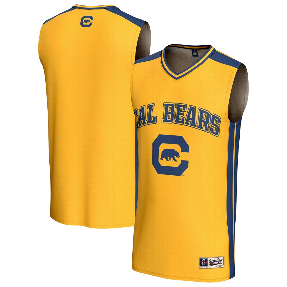 Gameday Greats Gold Cal Bears Lightweight Collegiate Basketball Fashion Jersey - retro stitched basketball jersey for Gameday Greats fans