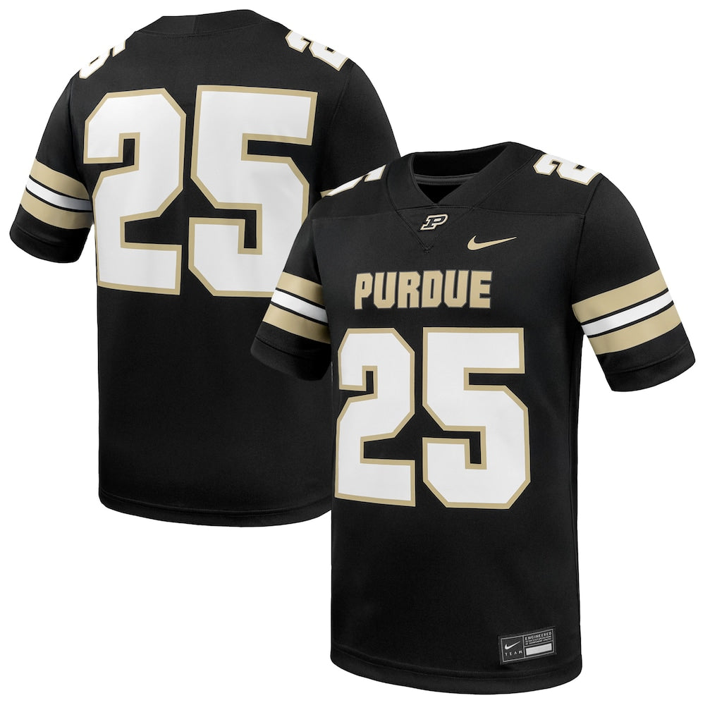25 Black Purdue Boilermakers Untouchable Replica Game Jersey - retro stitched jersey jersey for 25 Black fans