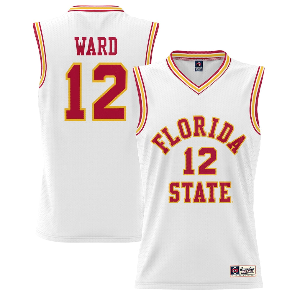 Gameday Greats Charlie Ward White Florida State Seminoles Lightweight Basketball Jersey - retro stitched basketball jersey for Gameday Greats fans