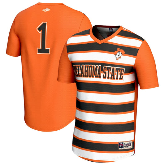 Gameday Greats Orange Oklahoma State Cowboys Lightweight Collegiate 1 Soccer Fashion Jersey - retro stitched jersey jersey for Gameday Greats fans