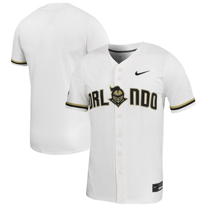 White Ucf Knights Replica Baseball Jersey - retro stitched baseball jersey for White Ucf fans