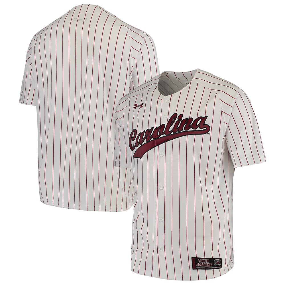 White South Carolina Gamecocks Performance Replica Baseball Jersey - retro stitched baseball jersey for White South fans