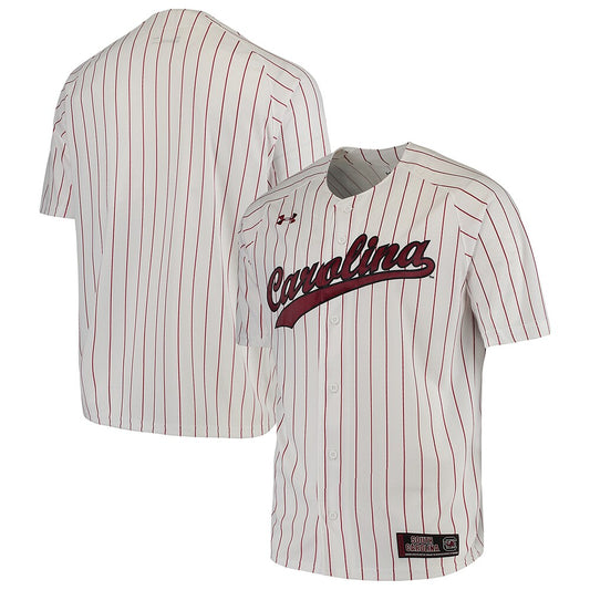 White South Carolina Gamecocks Performance Replica Baseball Jersey - retro stitched baseball jersey for White South fans