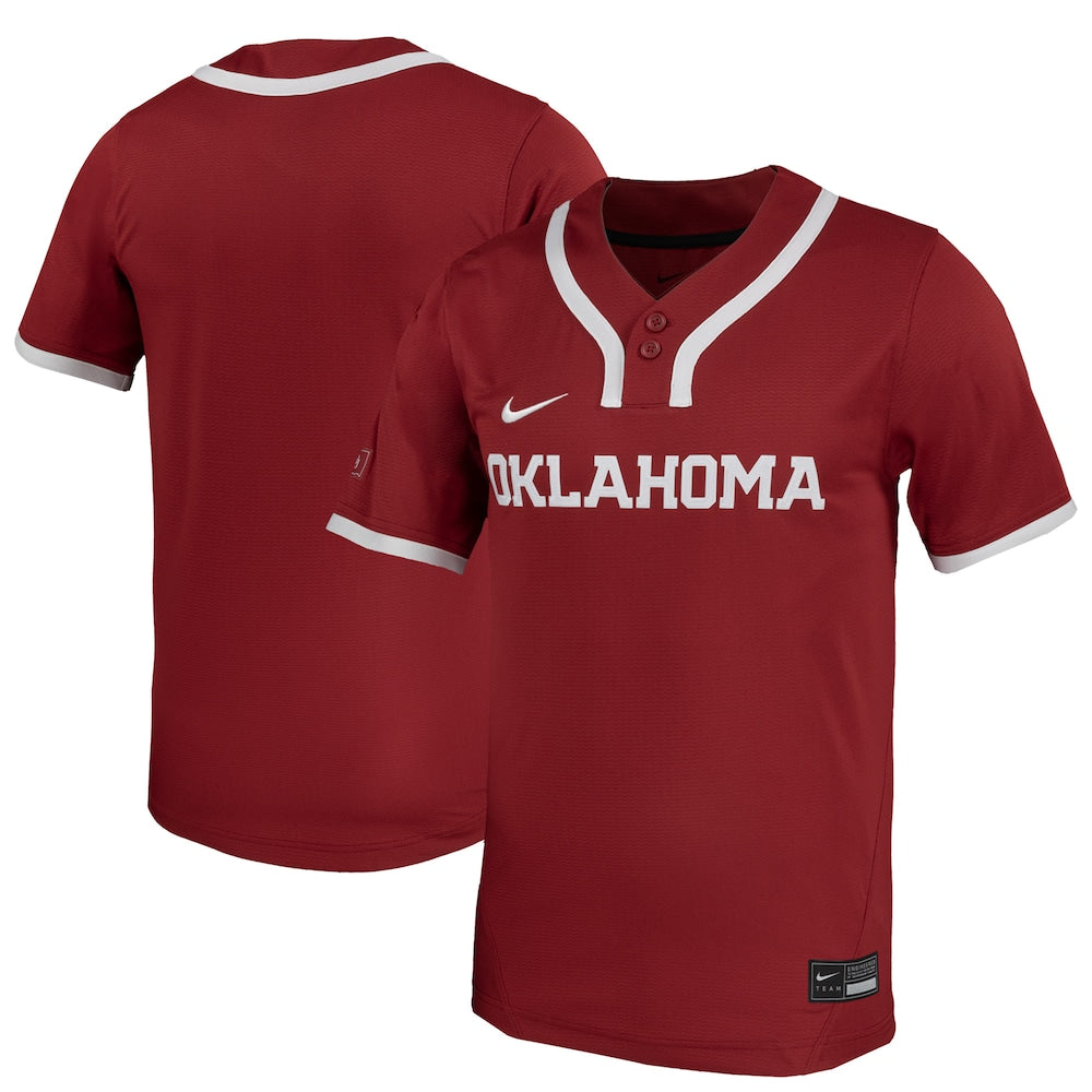 Crimson Oklahoma Sooners Replica Softball Jersey - retro stitched jersey jersey for Crimson Oklahoma fans