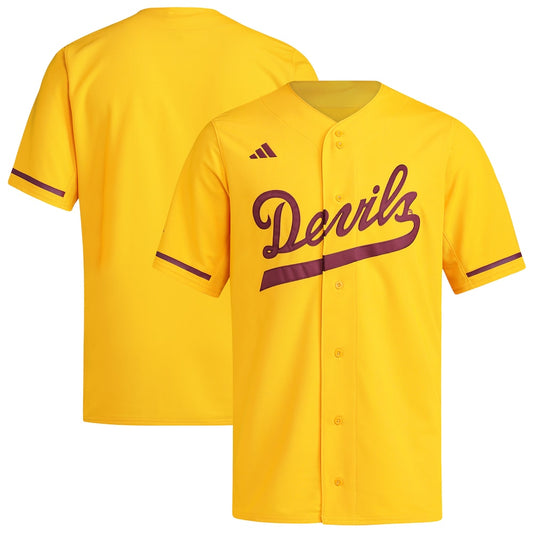 � Gold ASU Replica Baseball Jersey rtj college 722