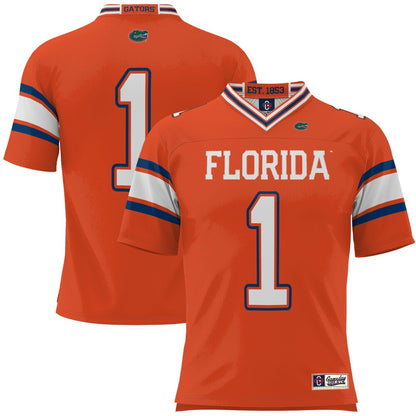 Gameday Greats 1 Orange Florida Gators Football Jersey - retro stitched football jersey for Gameday Greats fans