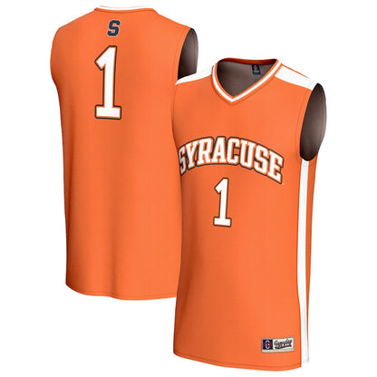 Gameday Greats 1 Orange Syracuse Orange Lightweight Collegiate Basketball Fashion Jersey - retro stitched basketball jersey for Gameday Greats fans