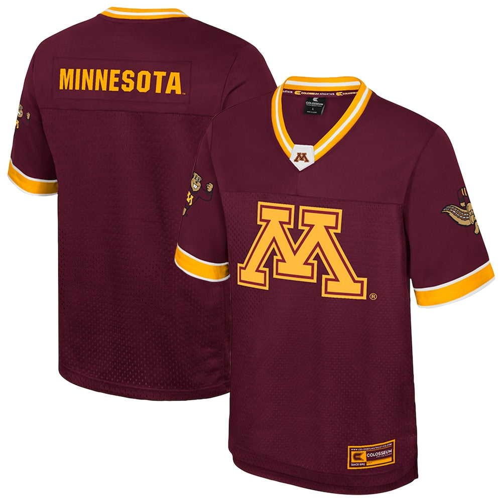 Colosseum Maroon Minnesota Golden Gophers Nothing But The Hits Football Jersey - retro stitched football jersey for Colosseum Maroon fans