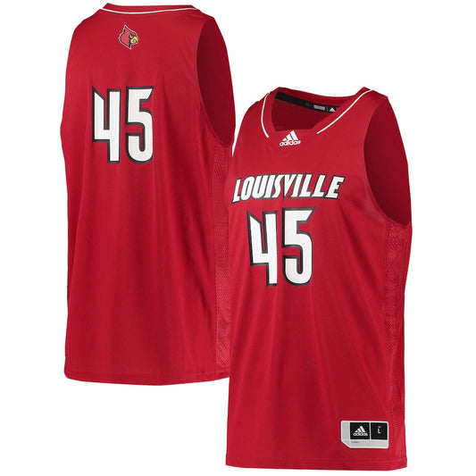 45 Red Louisville Cardinals Swingman Basketball Jersey - retro stitched basketball jersey for 45 Red fans