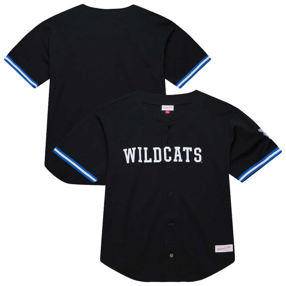 Black Kentucky Wildcats On The Clock Full Button Fashion Jersey - retro stitched jersey jersey for Black Kentucky fans