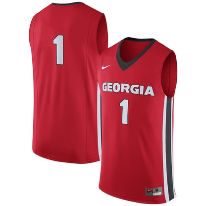 1 Red Georgia Bulldogs Replica Jersey - retro stitched jersey jersey for 1 Red fans