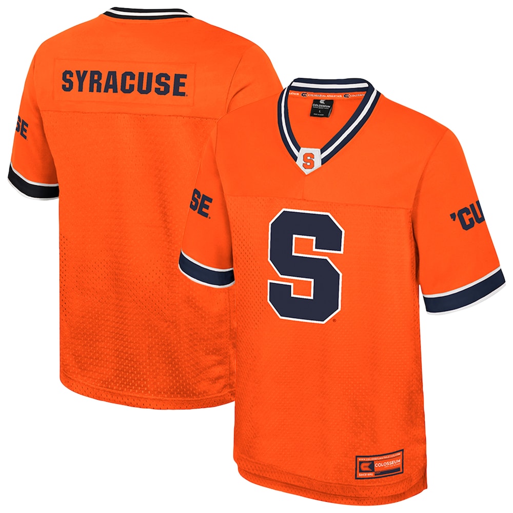 Colosseum Orange Syracuse Orange Nothing But The Hits Football Jersey - retro stitched football jersey for Colosseum Orange fans
