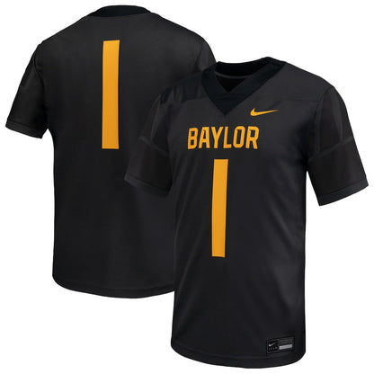 Anthracite Baylor Bears Untouchable Replica Football Jersey - retro stitched football jersey for Anthracite Baylor fans