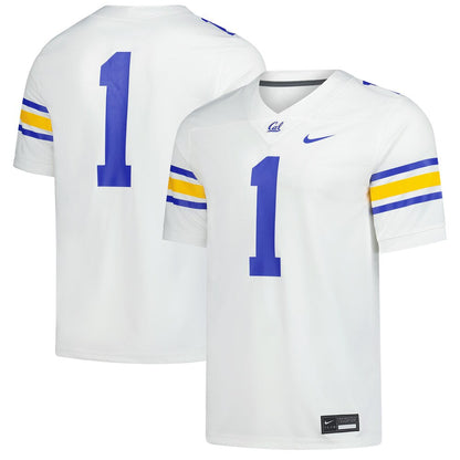 1 White Cal Bears Untouchable Replica Game Jersey - retro stitched jersey jersey for 1 White fans