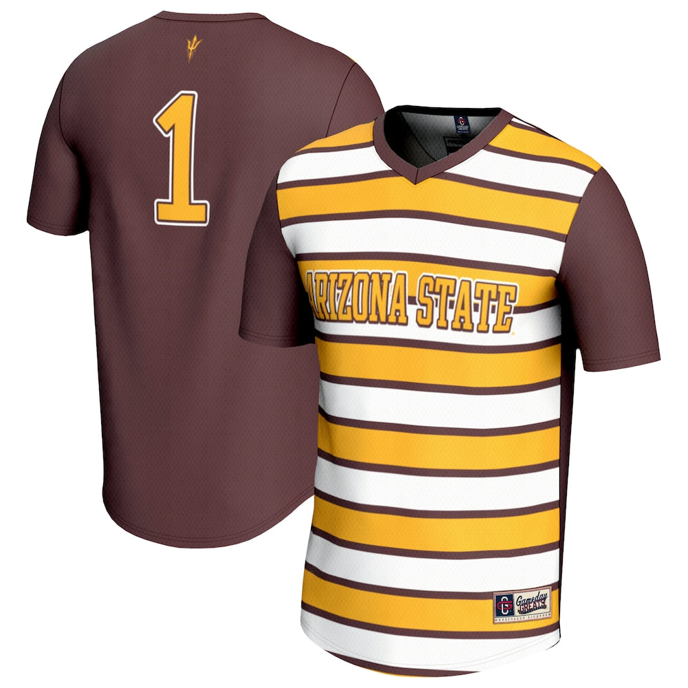Lightweight Soccer Fashion Jersey Gameday Greats Maroon 1 Arizona State Sun Devils - retro stitched jersey jersey for Lightweight Soccer fans