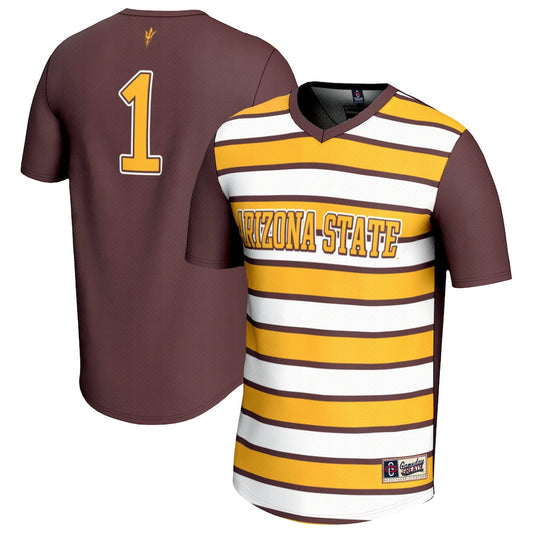 Lightweight Soccer Fashion Jersey Gameday Greats Maroon 1 Arizona State Sun Devils - retro stitched jersey jersey for Lightweight Soccer fans