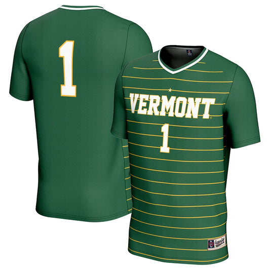 Gameday Greats 1 Green Vermont Catamounts 2024 Ncaa Soccer National Champions One Star Lightweight Fashion Jersey - retro stitched jersey jersey for Gameday Greats fans