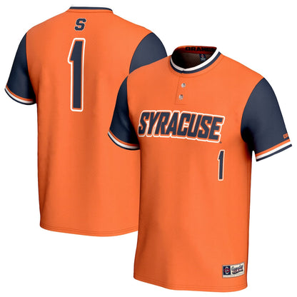 Gameday Greats Orange 1 Syracuse Orange Lightweight Collegiate Softball Fashion Jersey - retro stitched jersey jersey for Gameday Greats fans