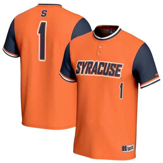 Gameday Greats Orange 1 Syracuse Orange Lightweight Collegiate Softball Fashion Jersey - retro stitched jersey jersey for Gameday Greats fans