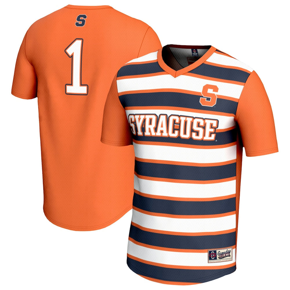 Gameday Greats 1 Orange Syracuse Orange Lightweight Soccer Fashion Jersey - retro stitched jersey jersey for Gameday Greats fans