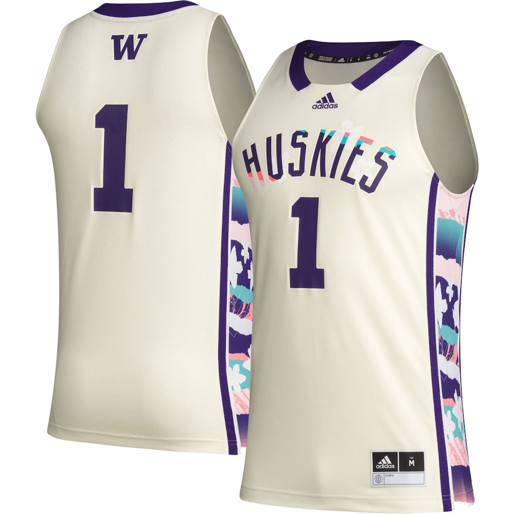 1 Khaki Washington Huskies Honoring Black Excellence Basketball Jersey - retro stitched basketball jersey for 1 Khaki fans