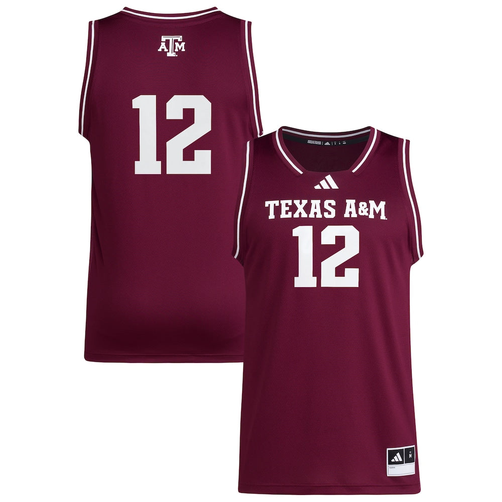 12 Maroon Texas Am Aggies Replica Swingman Jersey - retro stitched jersey jersey for 12 Maroon fans
