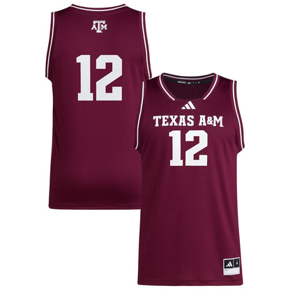 12 Maroon Texas Am Aggies Replica Swingman Jersey - retro stitched jersey jersey for 12 Maroon fans