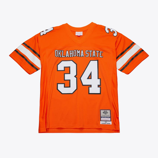 Thurman Thomas Orange Oklahoma State Cowboys 1987 Replica Jersey - retro stitched jersey jersey for Thurman Thomas fans