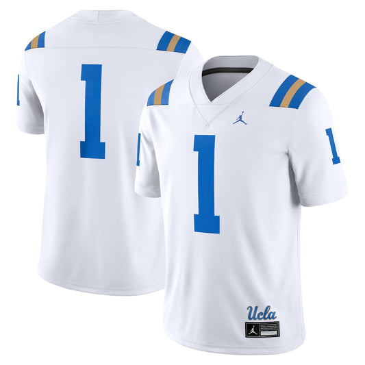 Jordan Brand 1 White Ucla Bruins Game Jersey - retro stitched jersey jersey for Jordan Brand fans