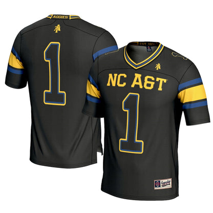 Gameday Greats 1 Black North Carolina At Aggies Football Jersey - retro stitched football jersey for Gameday Greats fans