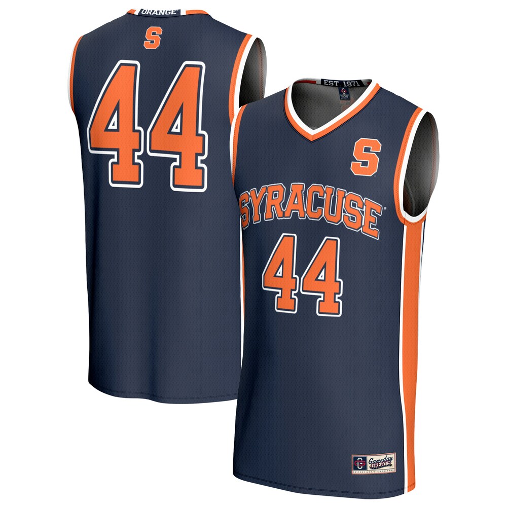 Gameday Greats 44 Navy Syracuse Orange Lightweight Collegiate Basketball Fashion Jersey - retro stitched basketball jersey for Gameday Greats fans