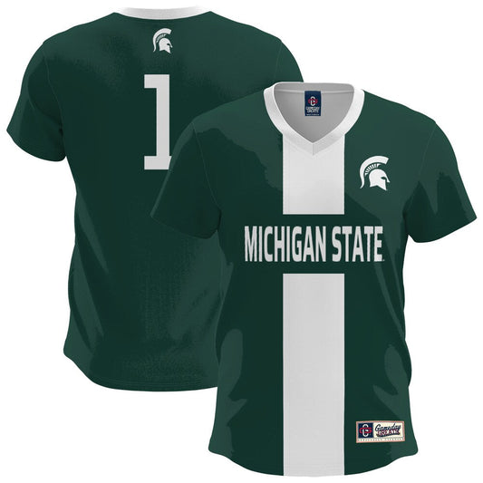 Gameday Greats Green Michigan State Spartans Lightweight Soccer Fashion Jersey - retro stitched jersey jersey for Gameday Greats fans