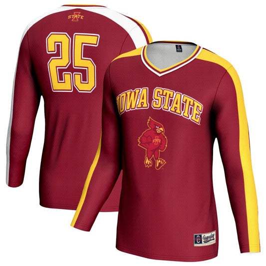 Gameday Greats Cardinal Iowa State Cyclones Volleyball Lightweight Fashion Jersey - retro stitched jersey jersey for Gameday Greats fans