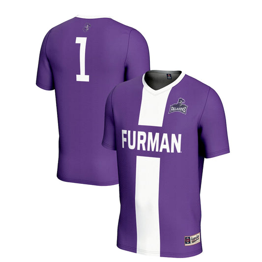 Gameday Greats 1 Purple Furman Paladins Lightweight Soccer Jersey - retro stitched jersey jersey for Gameday Greats fans