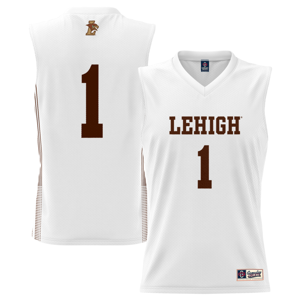 Gameday Greats 1 White Lehigh Mountain Hawks Lightweight Basketball Jersey - retro stitched basketball jersey for Gameday Greats fans