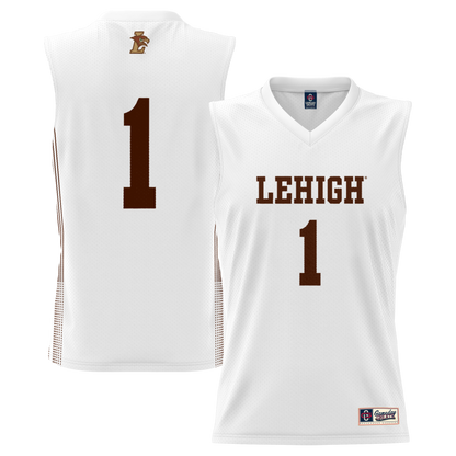 Gameday Greats 1 White Lehigh Mountain Hawks Lightweight Basketball Jersey - retro stitched basketball jersey for Gameday Greats fans