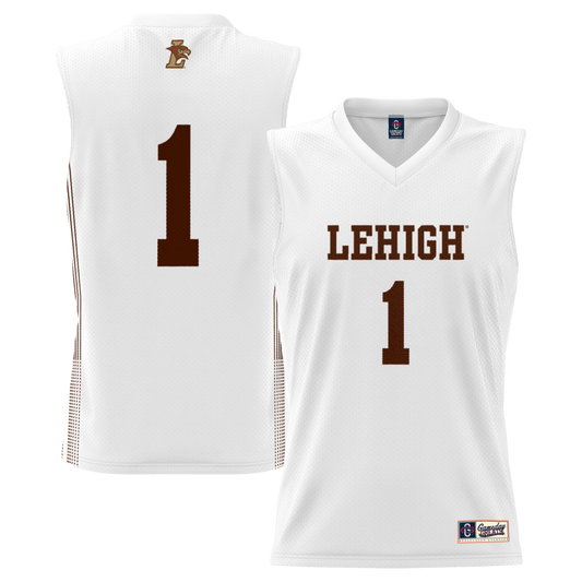 Gameday Greats 1 White Lehigh Mountain Hawks Lightweight Basketball Jersey - retro stitched basketball jersey for Gameday Greats fans